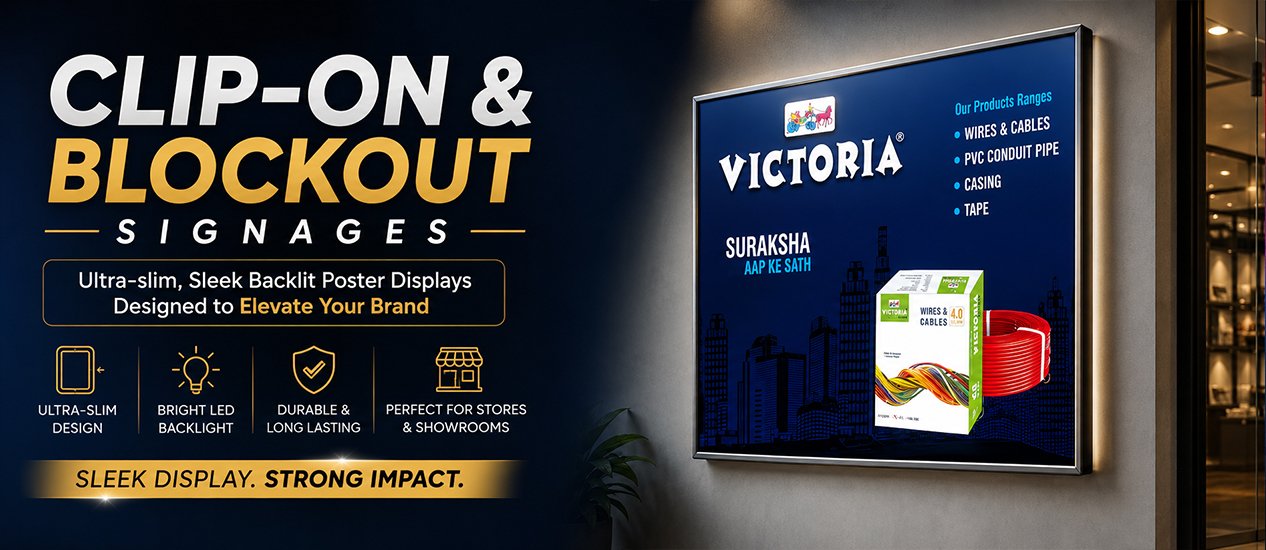Clipon & Blockout Signages